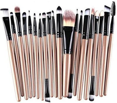

Sandistore Makeup Brush Tools Wool Make Up Brush Set (#2)(Pack of 20)