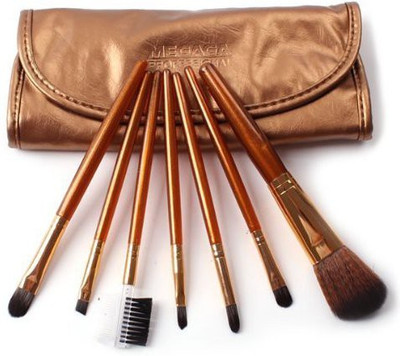 

Megaga Professional Makeup Brush Set, Colorful Travelling Make Up Brush(Pack of 7)