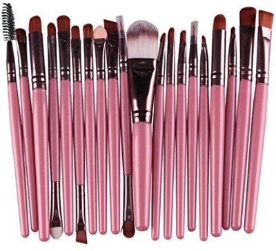 

Hatop Makeup Brush, Makeup Brush Set Tools Make-up Toiletry Kit Wool Make Up Brush Set (pink)(Pack of 20)