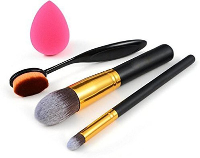 

Tonsee Makeup Brushes + 1pc Makeup Sponge(Pack of 3)