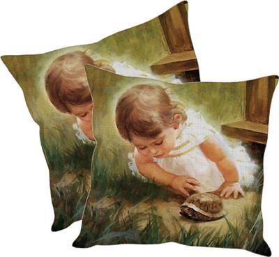 

Sleep Nature's Printed Cushions Cover(Pack of 2, 40.63 cm*40.63 cm, Multicolor)