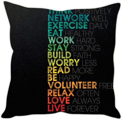 

Sleep Nature's Abstract Cushions Cover(40.63 cm*40.63 cm, Multicolor)