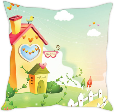 

Sleep Nature's Abstract Cushions Cover(30.63 cm*30.63 cm, Multicolor)