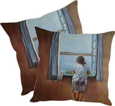 

Sleep Nature's Printed Cushions Cover(Pack of 2, 30.63 cm*30.63 cm, Multicolor)