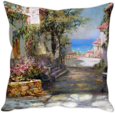 

Sleep Nature's Abstract Cushions Cover(30.63 cm*30.63 cm, Multicolor)