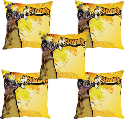 

Sleep Nature's Abstract Cushions Cover(Pack of 5, 40.63 cm*40.63 cm, Multicolor)
