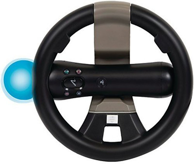 

CTA Digital Racing Wheel For PlayStation Move & Dual Shock Controllers PSM-RW Gaming Accessory Kit(Black, For PS)