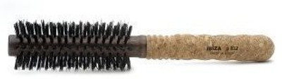 

Hand Made in Spain EX2 - Ibiza Small Round Brush with Extended Cork Handle, 10 Rows of Bristles