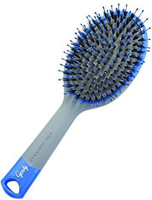 

Goody Straight Talk Boar and Nylon Oval Cushion Hair Brush, Blue/Grey (Pack of 3)