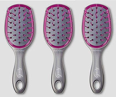 Goody Ouchless Premium Quality Hair Cushion Brush (3 Pack)