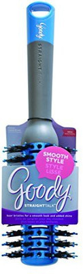 

Goody Straight Talk Round Hair Brush, Blue/Grey (Pack of 3)