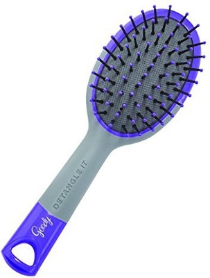 

Goody Detangle It Oval Cushion Purse Hair Brush, Purple/Grey (Pack of 3)