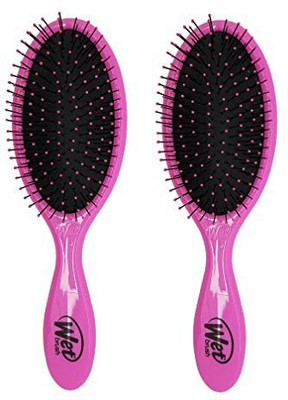 Wet Brush Detangler Shower Intelliflex Bristles Pink (2 Pack)