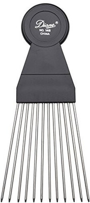 

Diane Fan Pick, Black, 1 comb, Stainless steel, steel teeth, stainless, rounded tips, hair brush