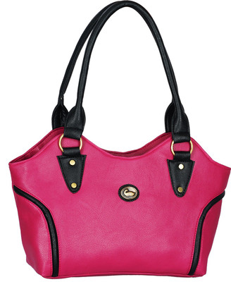 

Fristo Hand-held Bag(Pink, Black), Black;pink