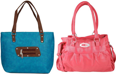 

Vera Stayle Hand-held Bag(Blue, Pink)