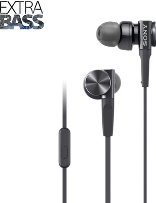 SONY XB75 Wired Headset(Black, In the Ear)