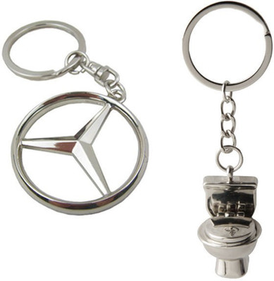 

Alexus Mercedes And Commode Key Chain(Silver)