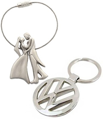 

Alexus Couple And Toyota Key Chain(Silver)