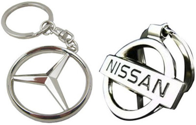 

Alexus Mercedes And Nissan Key Chain(Silver)