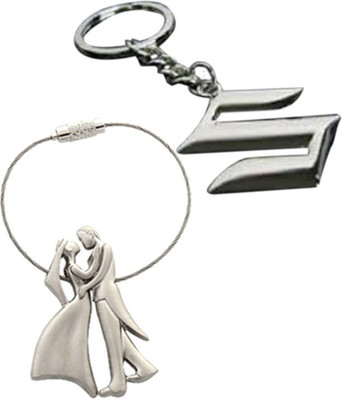 

Alexus Couple And Nissan Key Chain(Silver)