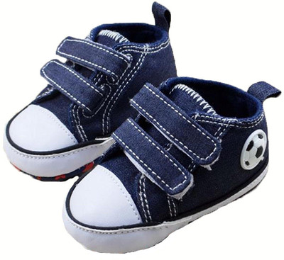 

Baby Bucket Boys Velcro Walking Shoes(Blue, Denim