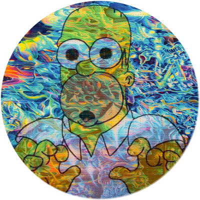 

Maison N Mode Grf Funny Man round Mouse Pad Mousepad(Multicolor)