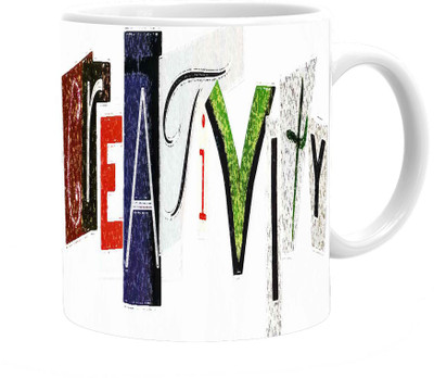 

Maison N Mode Creativity Coffee Ceramic Mug(330 ml), Multicolor
