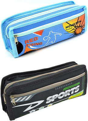 

Hrinkar Cartoon Printed Art Plastic Pencil Boxes(Set of 2, Multicolor)