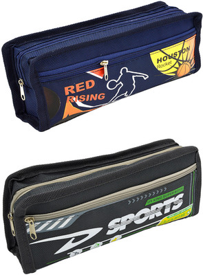 

Hrinkar Cartoon Printed Art Plastic Pencil Boxes(Set of 2, Multicolor)