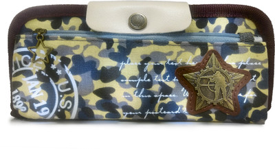 

Maurya Pustak Bhawan US Army Pencil Pouch Black na Art Artificial Leather Pencil Box(Set of 1, Black)
