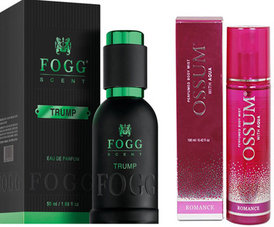 

Fogg COMBO PACK OF OSSUM ROMANCE PERFUME 190 ml + FOGG TRUMP PERFUME 50 ML Extrait De Parfum - 50 ml(For Men)