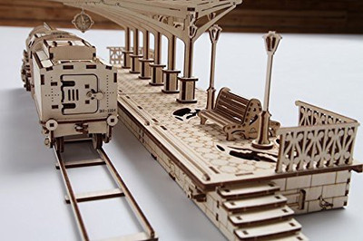 

Ugears Bundle Locomotive And Railway Platform Mechanical Eco Diy Brainteaser Teens Toys(1 Pieces)