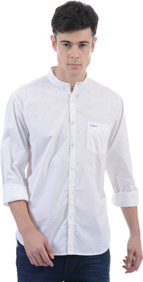 

Pepe Jeans Men's Solid Casual White Shirt