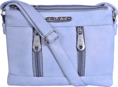 

Fristo Women Casual Blue PU Sling Bag