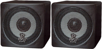 Pyle Home PCB3BK 3-Inch 100-Watt Mini Cube Bookshelf - Pair (Pair) 100 W Home Audio Speaker(Black, Mono Channel) available at flipkart for Rs.2558