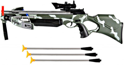 

HALO NATION 2.5 Ft Real Archery Sport Crossbow Toy Set BIG SIZE With Safe Suction Dart Arrows and Laser Target(Multicolor)