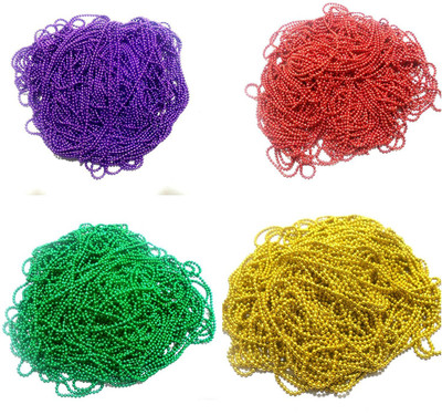 

am Ball Chains Shiny & Glittery - Combo of 4 Colours for Jewellery Making/Designing & Craft work !! 2 mtr in each color !!