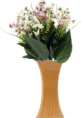 

Alisan Artificial Flowers with Vase Pink Wild Flower Artificial Flower with Pot(16 inch, Pack of 1)