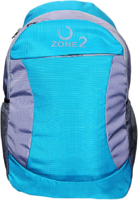 

O2 Zone BP 102 School & Collage 17 L Backpack(Grey, Green)