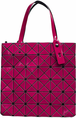 

Yellow Bee Yellow Bee Fuchsia Glossy Geometry Tote Bag Waterproof Shoulder Bag(Pink, 7)