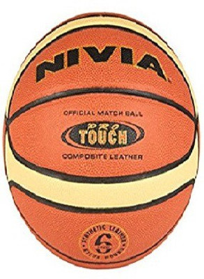 

Nivia Pro Touch Basketball Basketball - Size: (Pack of 1, Multicolor, Brown