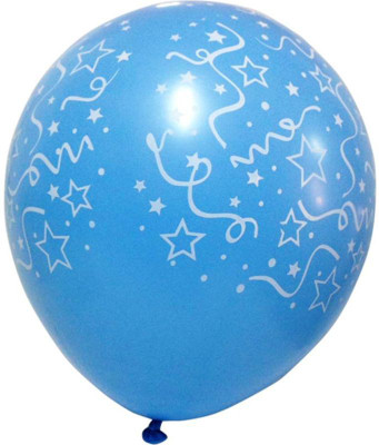 

Funcart Printed Sky Blue Confetti Printed Balloons (pack of 5) Balloon(Blue, Pack of 5)