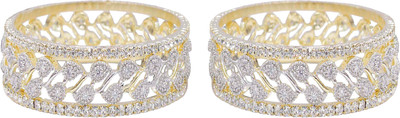 Shiv_Jewels Alloy Cubic Zirconia Bangle Set(Pack of 6)