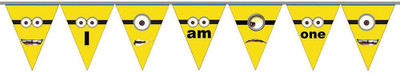 

PARTY PROPZ MINION BIRTHDAY DECORATION / AGE BUNTING ONE / MINION PARTY SUPPLIES Pennant Banner(5 ft, Pack of 1)