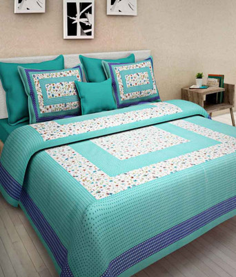 

Fagna Creation Cotton Double Printed Bedsheet(Pack of 1, Multicolor)