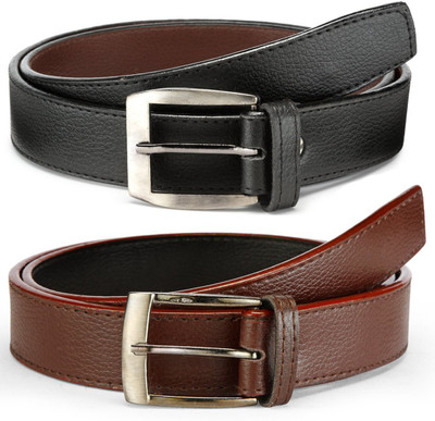 

Holboro Men Casual, Party, Formal, Evening Black Synthetic Belt