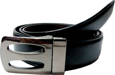 

Mode Boys Casual, Formal Black, Brown Genuine Leather Reversible Belt, Black-8