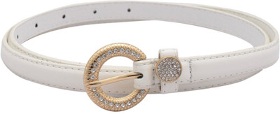 

Sri Women Casual White Artificial Leather Belt