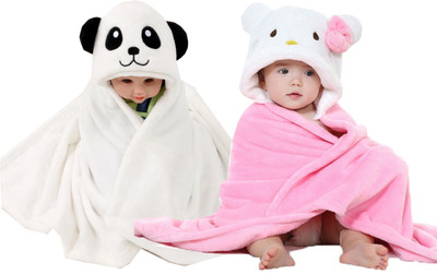 

My NewBorn Cartoon  Crib Baby Blanket(Polyester, Pink, White